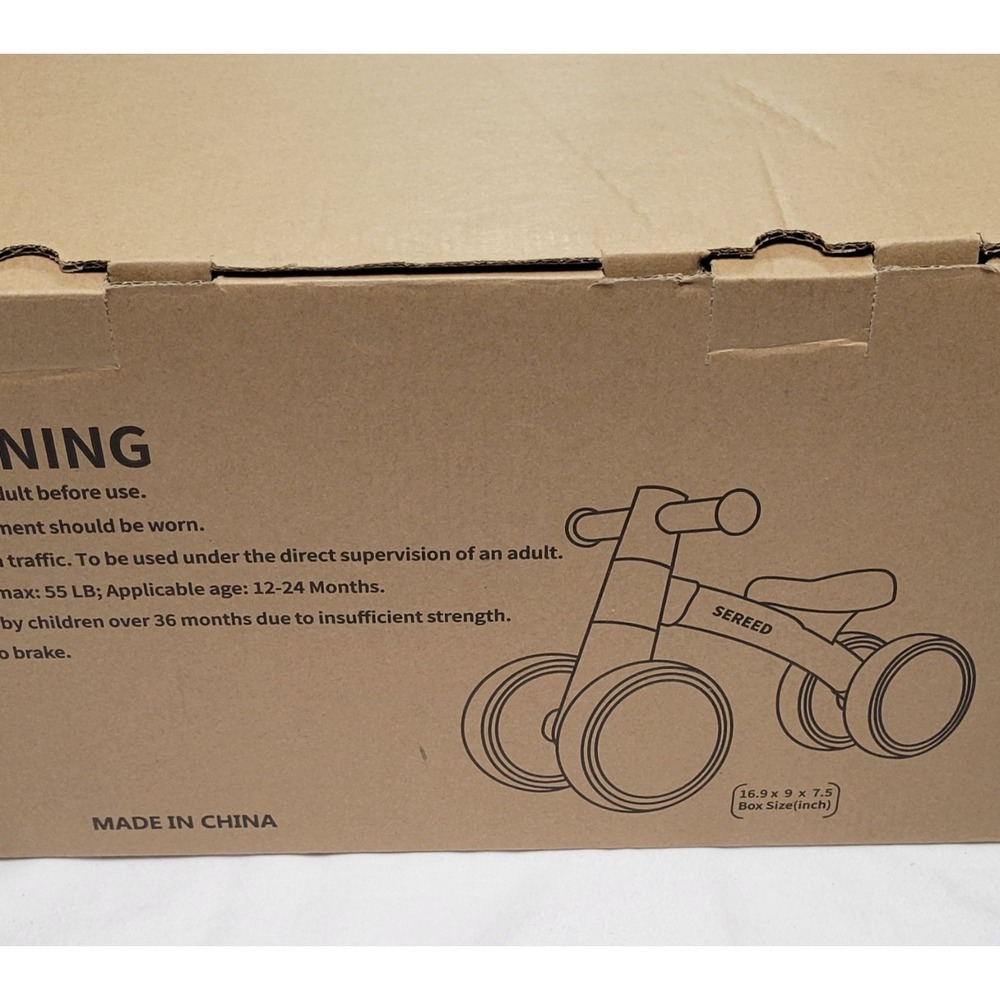 Balance Bike Pink UD30 4 Wheels for 12-24 Months Boys & Girls 2025 By SEREED - Picture 10 of 16